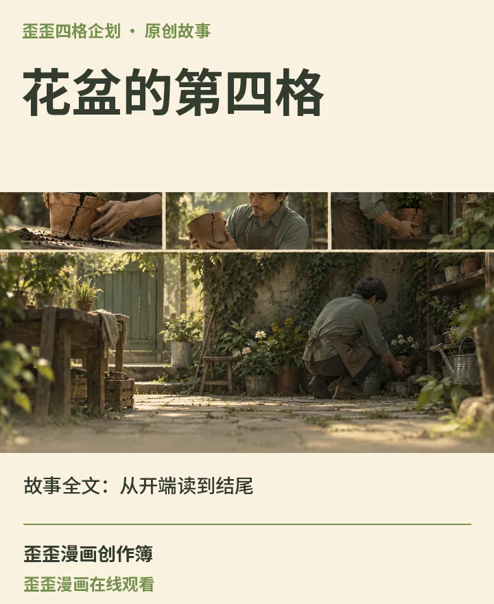 歪歪漫画在线观看相关原创故事《花盆的第四格》故事全文：从开端读到结尾封面：歪歪四格企划场景与中文标题